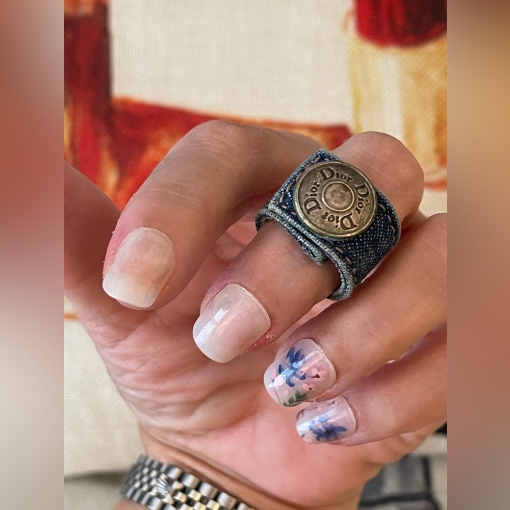 RaRe CHRISTIAN DiOR Denim Snap-Ring⭐️Oh So HaUtE aNd So FuN⭐️ ⭐️COA⭐️👖
